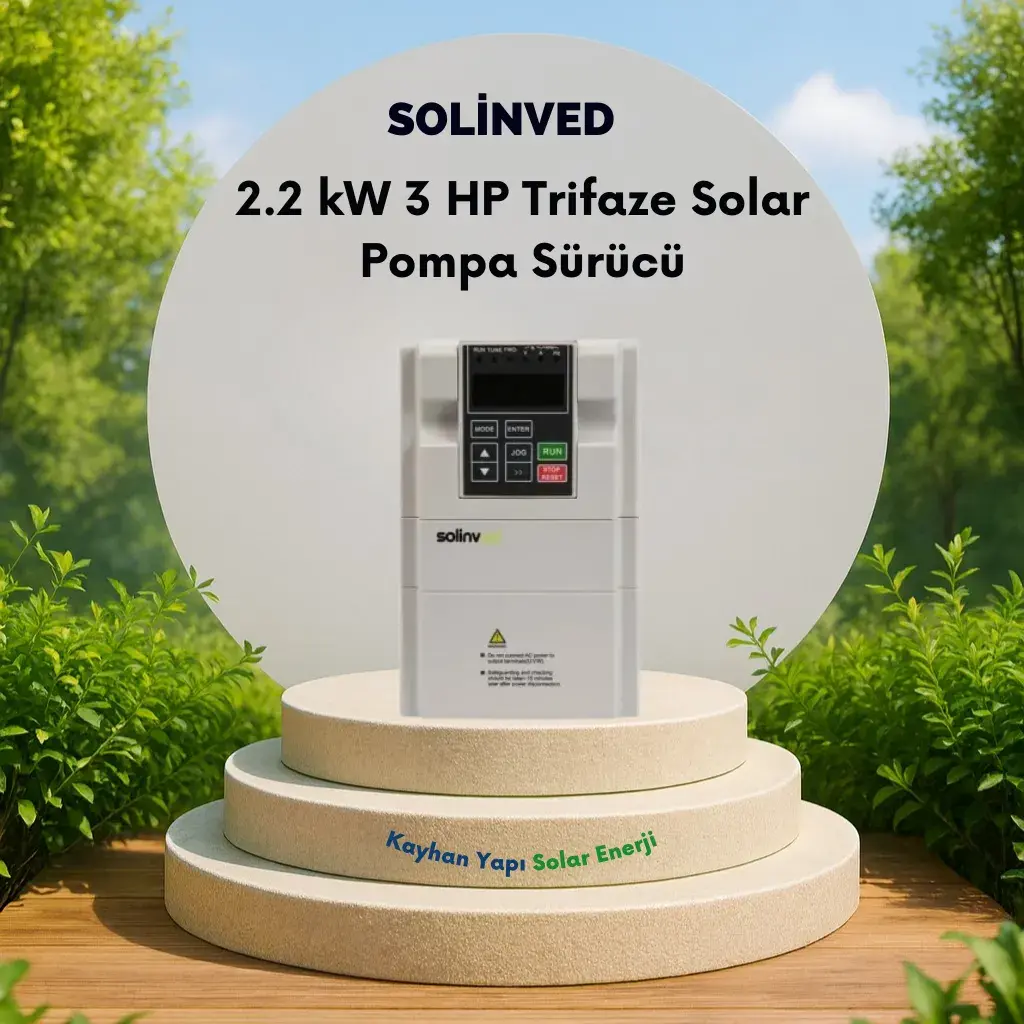 Solar Pompa Sürücü 2.2kW (3HP) Trifaze